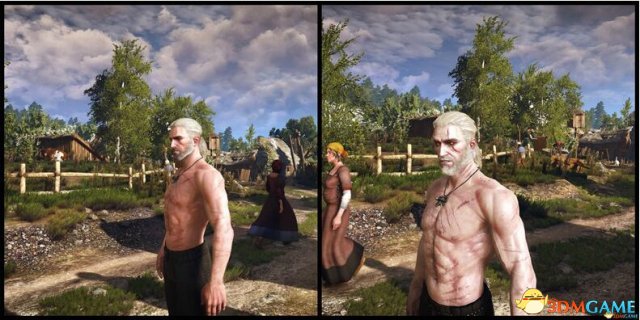 巫师3：狂猎 相貌更凶恶的真实白狼mod