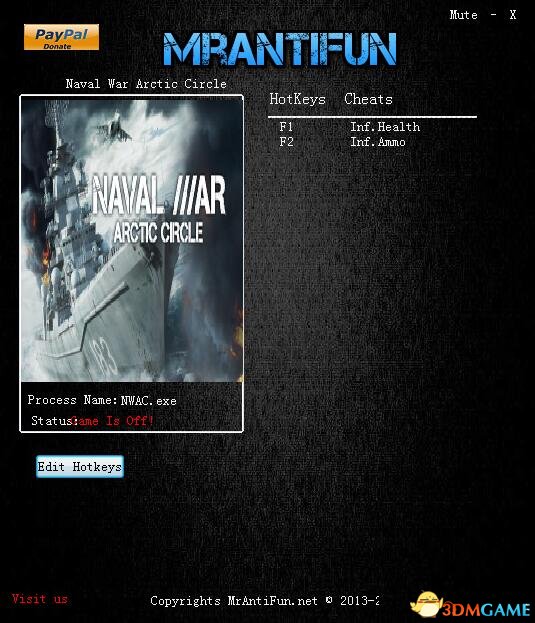 北极圈海战 v1.0无限生命弹药修改器[MrAntiFun]