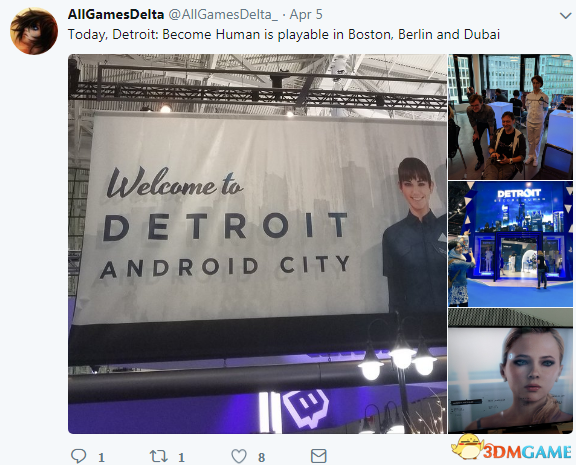 《底特律：变人》亮相波士顿游戏展 屏摄画面惊人