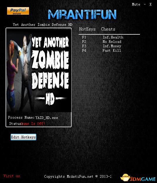 又一个僵尸塔防HD v2018.04.10四项修改器[MrAntiFun]