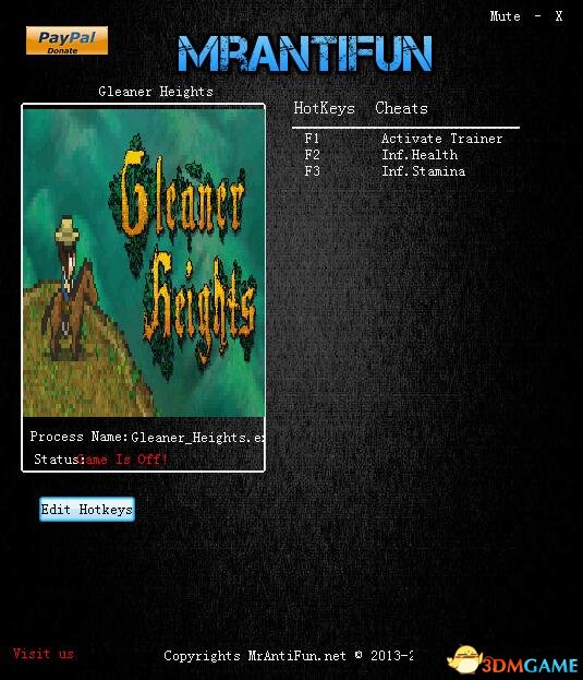 格利纳高地 v1.0.8无限生命体力修改器[MrAntiFun]