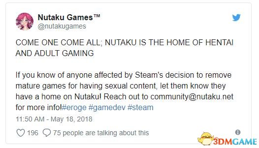 Steam禁止成人内容 国外数个数字平台提供避难