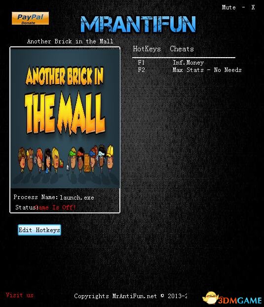 商场里的另一块砖 v0.12.2三项修改器[MrAntiFun]