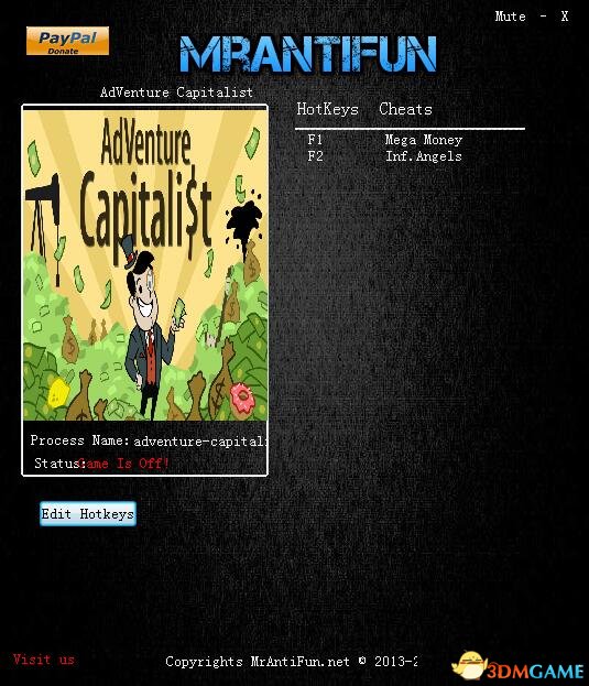 冒险资本家 v2018.05.16无限金钱与天使修改器[MrAntiFun]