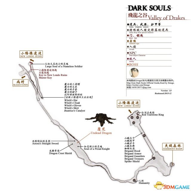 黑暗之魂：重制版 中文全地图标注+流程攻略资料合集