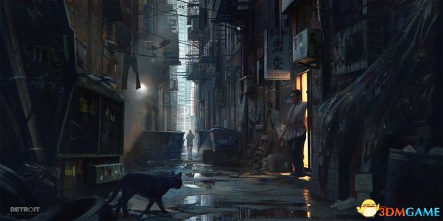 《底特律：变人》大神级游戏原画 绝美的科幻世界