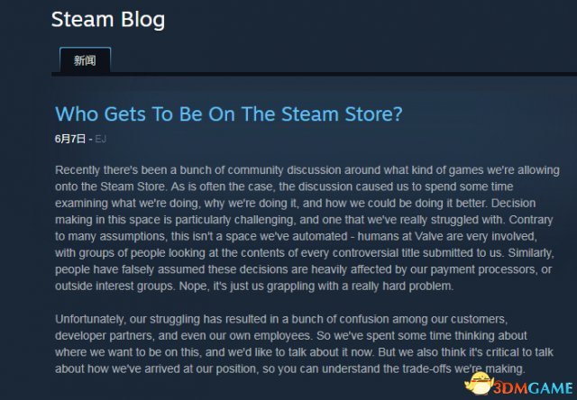 V社终于妥协 不违法的包括福利游戏都能上架Steam
