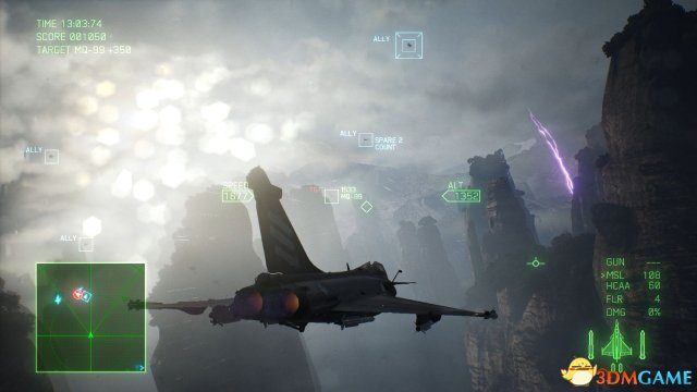 《皇牌空战7：未知空域》新图 环境逼真画面绚丽