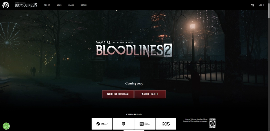 《吸血鬼：避世血族2》游戏官网地址介绍