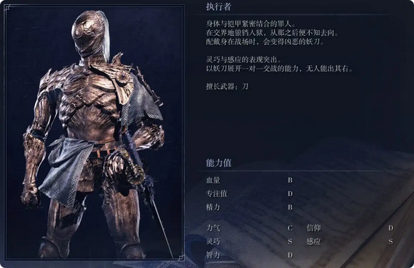 《艾尔登法环：黑夜君临》执行者角色完全解析分享