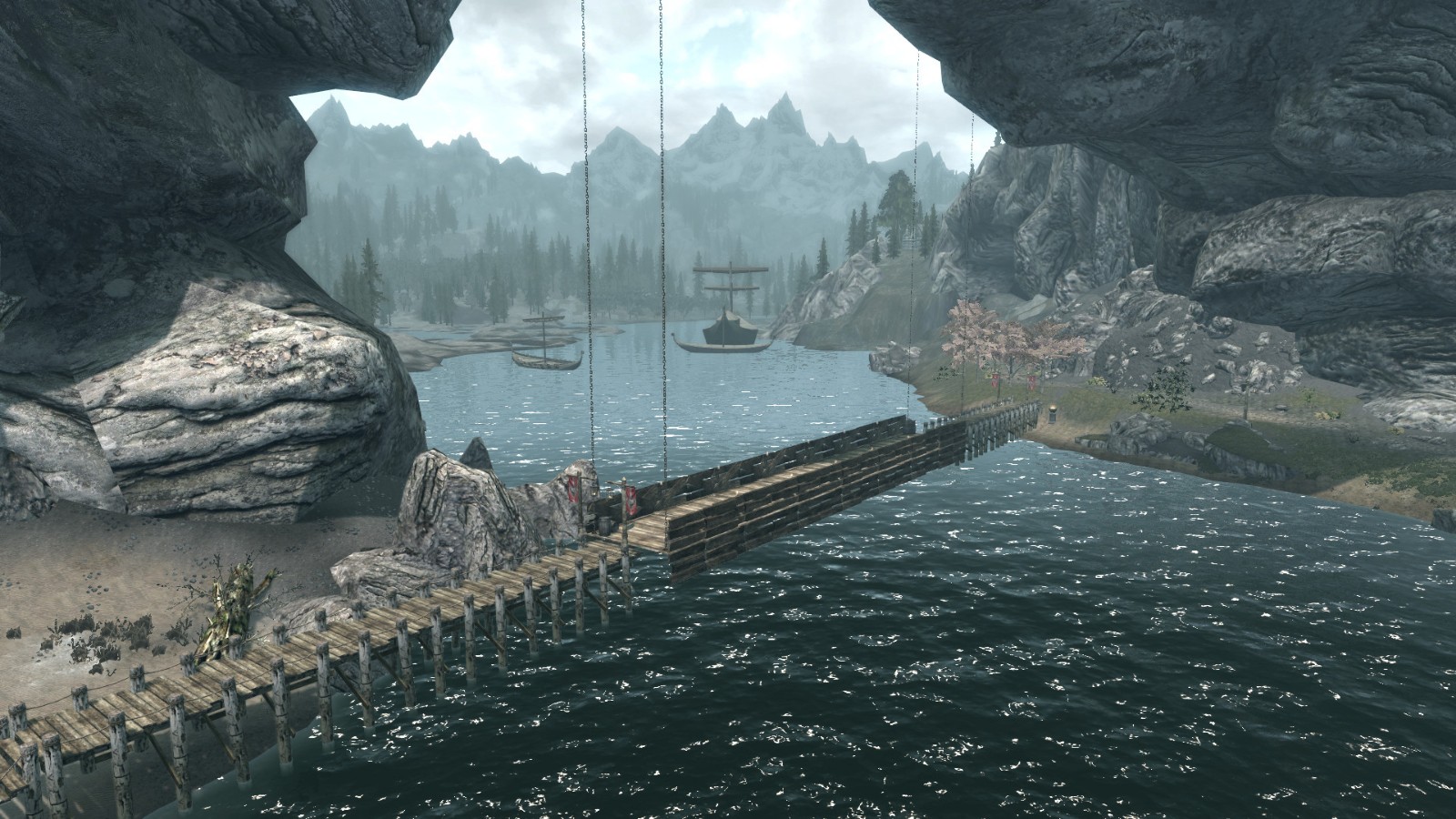 《上古卷轴5：天际》Solitude Arch建桥MOD