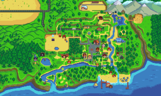 《星露谷物语》实时地图MOD