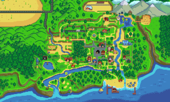 《星露谷物语》实时地图MOD