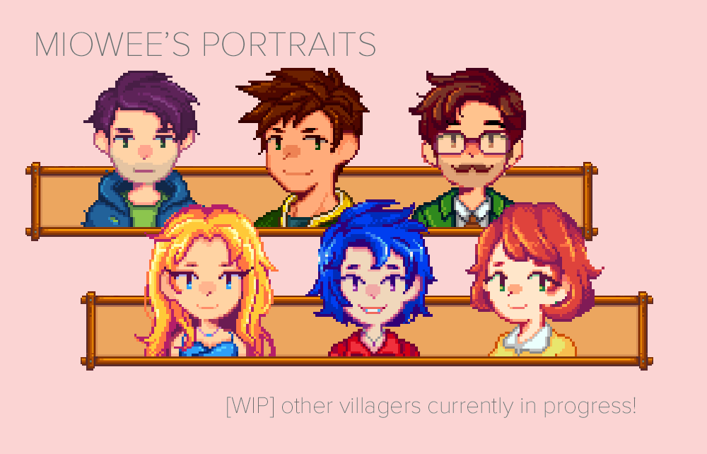 《星露谷物语》另类风格人物头像美化MOD