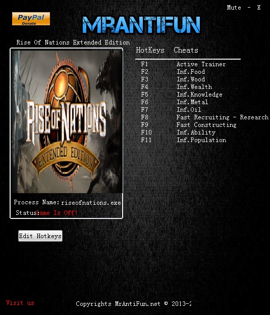 《国家的崛起：扩展版》v1.20十项修改器[MrAntiFun]