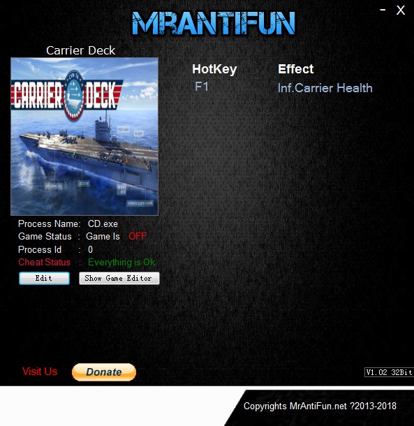 《甲板指挥官》v1.12无限运工生命修改器[MrAntiFun]