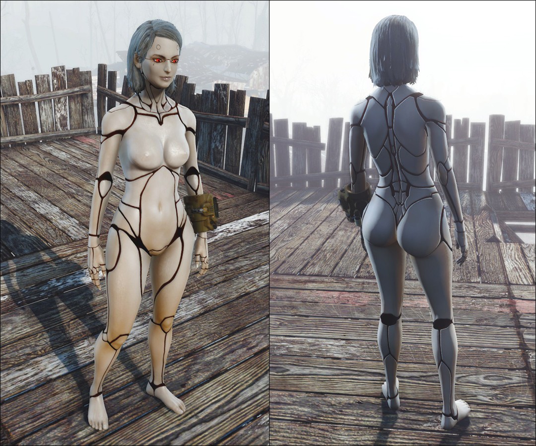 《辐射4》女性机械身体材质类MOD