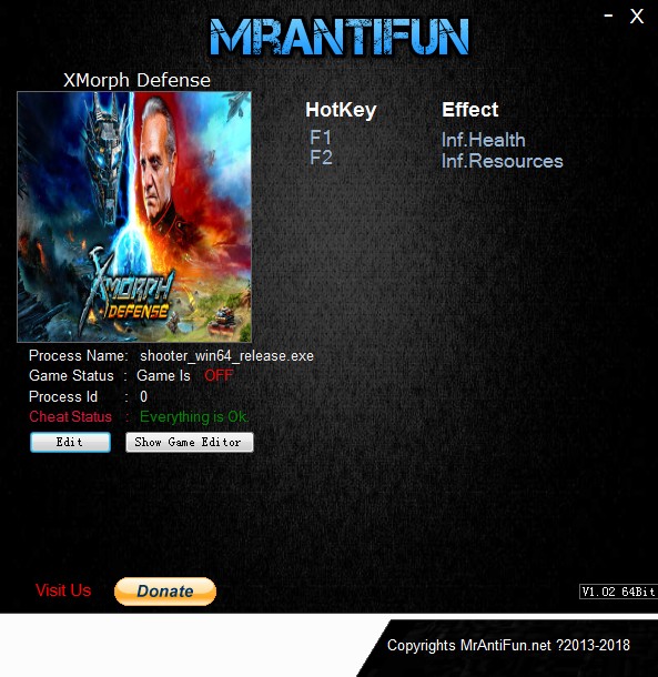 《X变体：防御》v27608无限生命资源修改器[MrAntiFun]