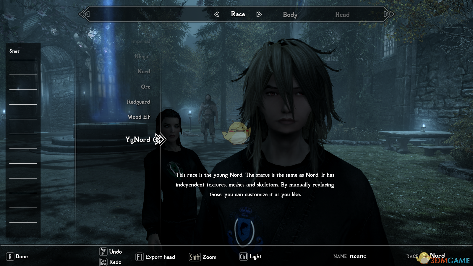 《上古卷轴5：天际》年轻男性预置增强MOD