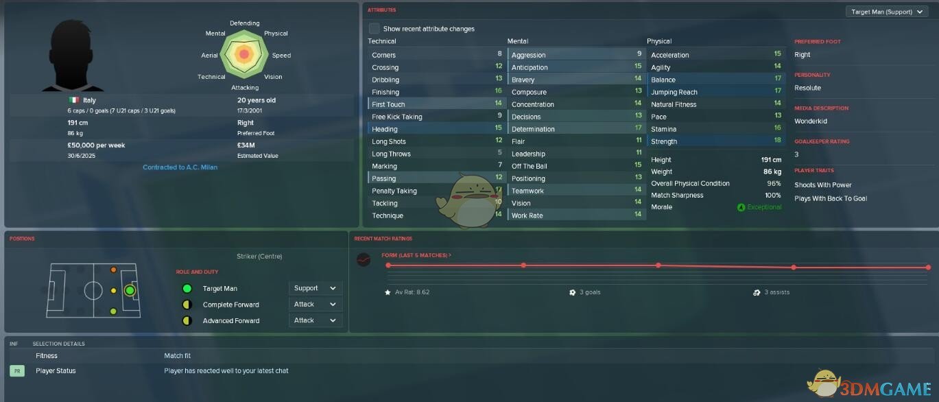 《足球经理2018》站桩式中锋战术介绍 站桩式中锋战术怎么玩