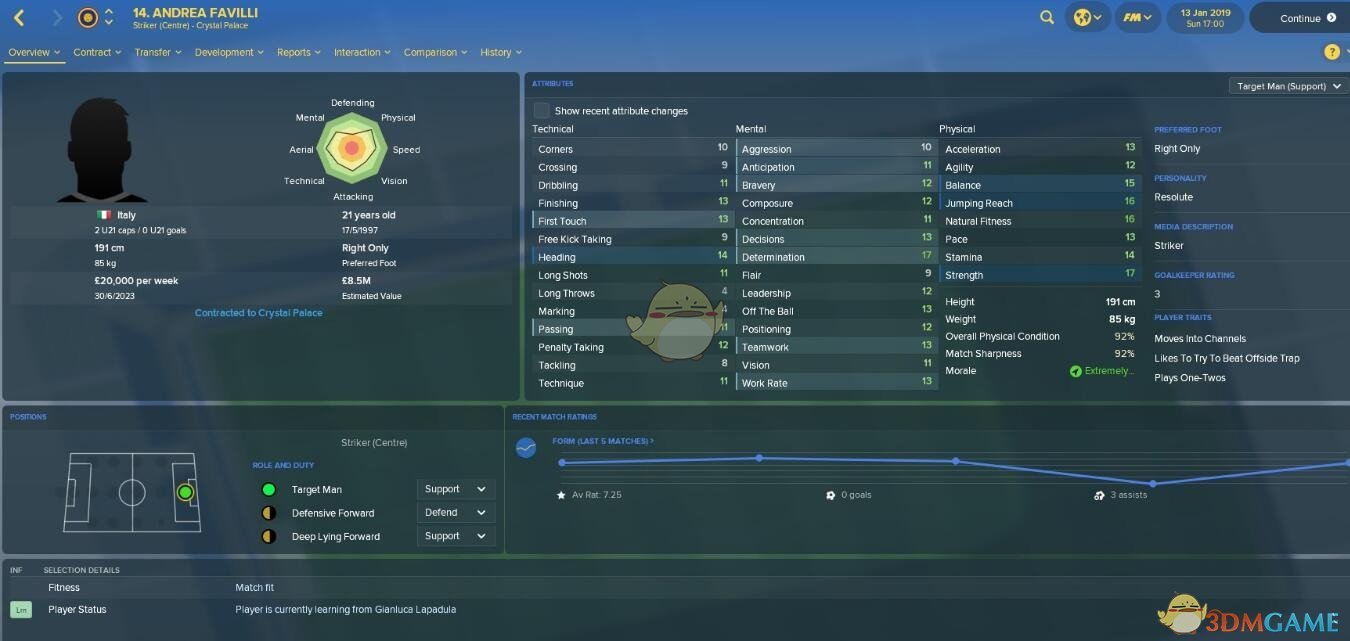 《足球经理2018》站桩式中锋战术介绍 站桩式中锋战术怎么玩