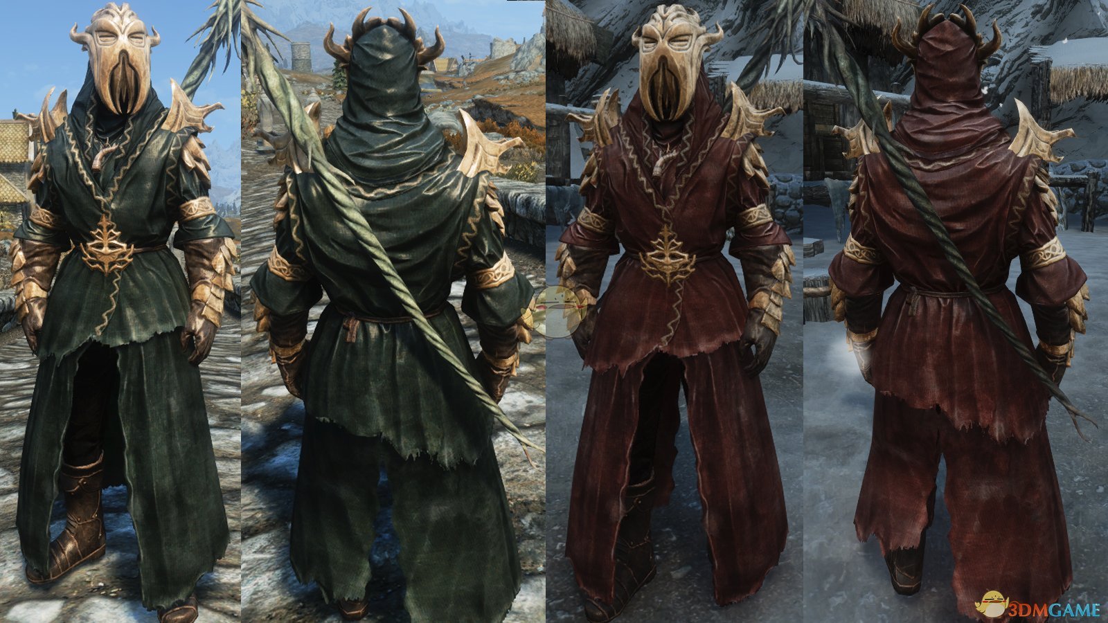 《上古卷轴5：天际重制版》米拉克套装高清重置MOD