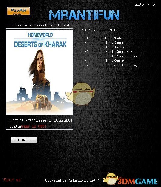 《家园：卡拉克沙漠》v1.2.0Build1213127七项修改器[MrAntiFu][64bit]