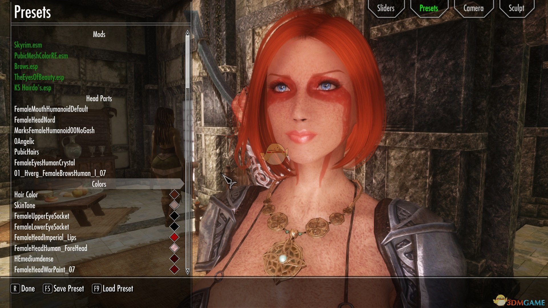 《上古卷轴5：天际》Anya女性头部预设MOD