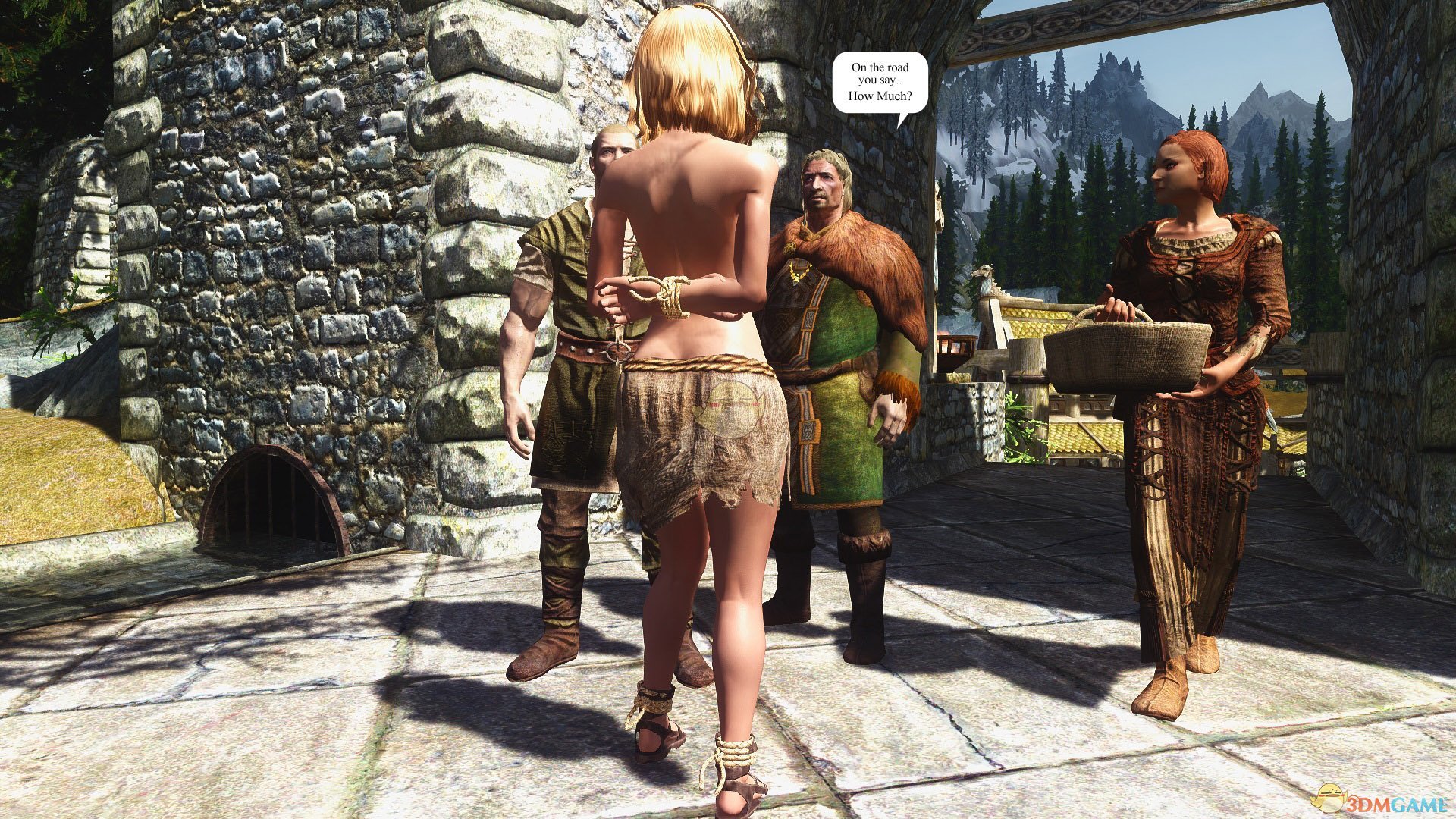 《上古卷轴5：天际》破烂不堪的奴隶裙MOD