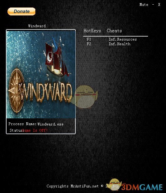 《迎风起航》v2016.07.07无限生命资源修改器[MrAntiFun]