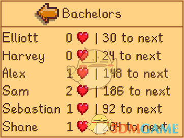 《星露谷物语》好感度显示MOD