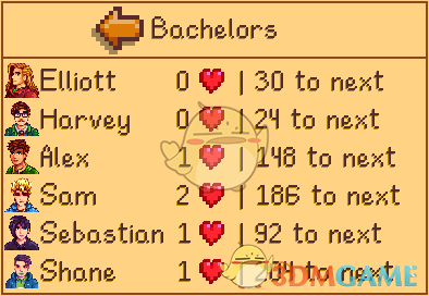 《星露谷物语》好感度显示MOD