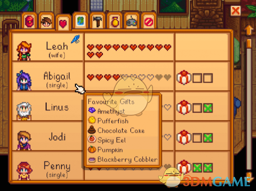 《星露谷物语》NPC喜好礼物显示v2.9测试版MOD