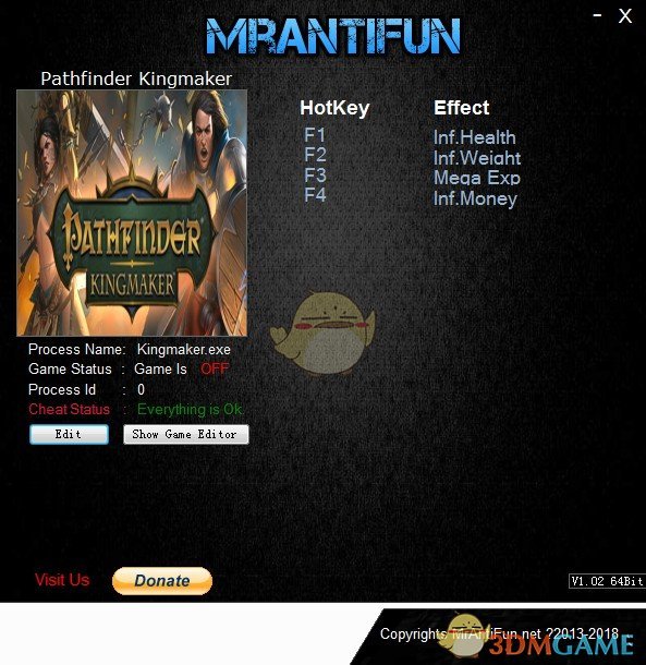 《开拓者：拥王者》v1.0四项修改器[MrAntiFun]