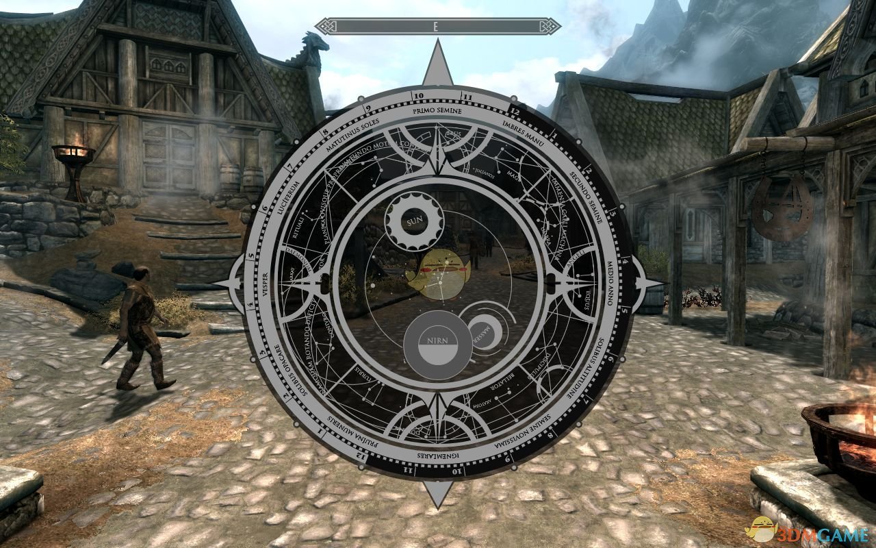 《上古卷轴5：天际》在游戏中显示时间MOD