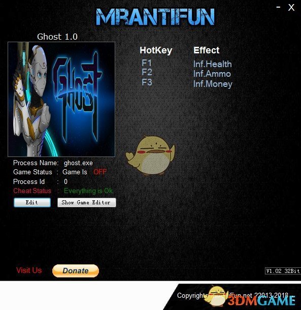 《幽灵1.0》v1.15三项修改器[MrAntiFun]