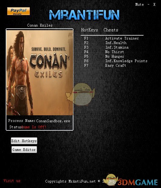 《流放者柯南》v2018.10.06十五项修改器[MrAntiFun]