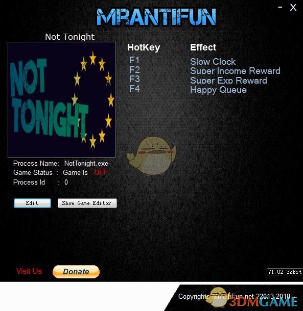 《今晚没开》v1.051四项修改器[MrAntiFun]
