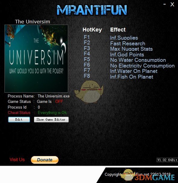《宇宙主义》v0.0.35.25418八项修改器[MrAntiFun]