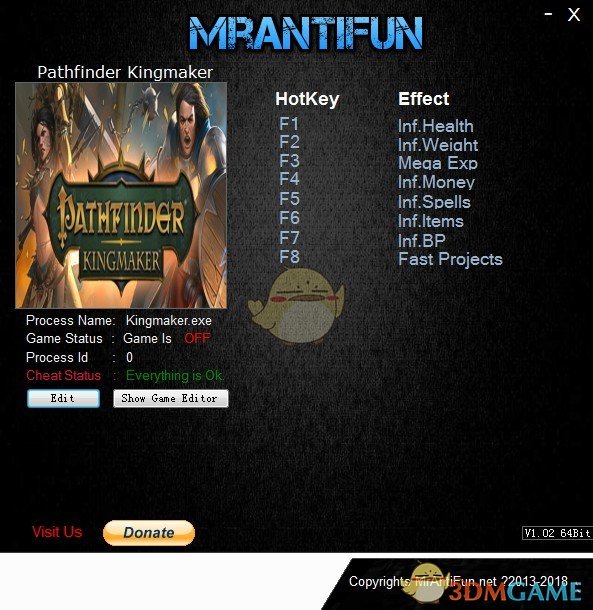 《开拓者：拥王者》v1.0.6八项修改器[MrAntiFun]