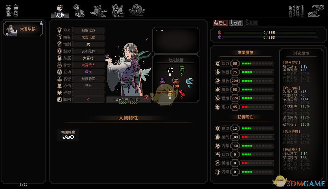 《太吾绘卷》剑冢BOSS同伴MOD