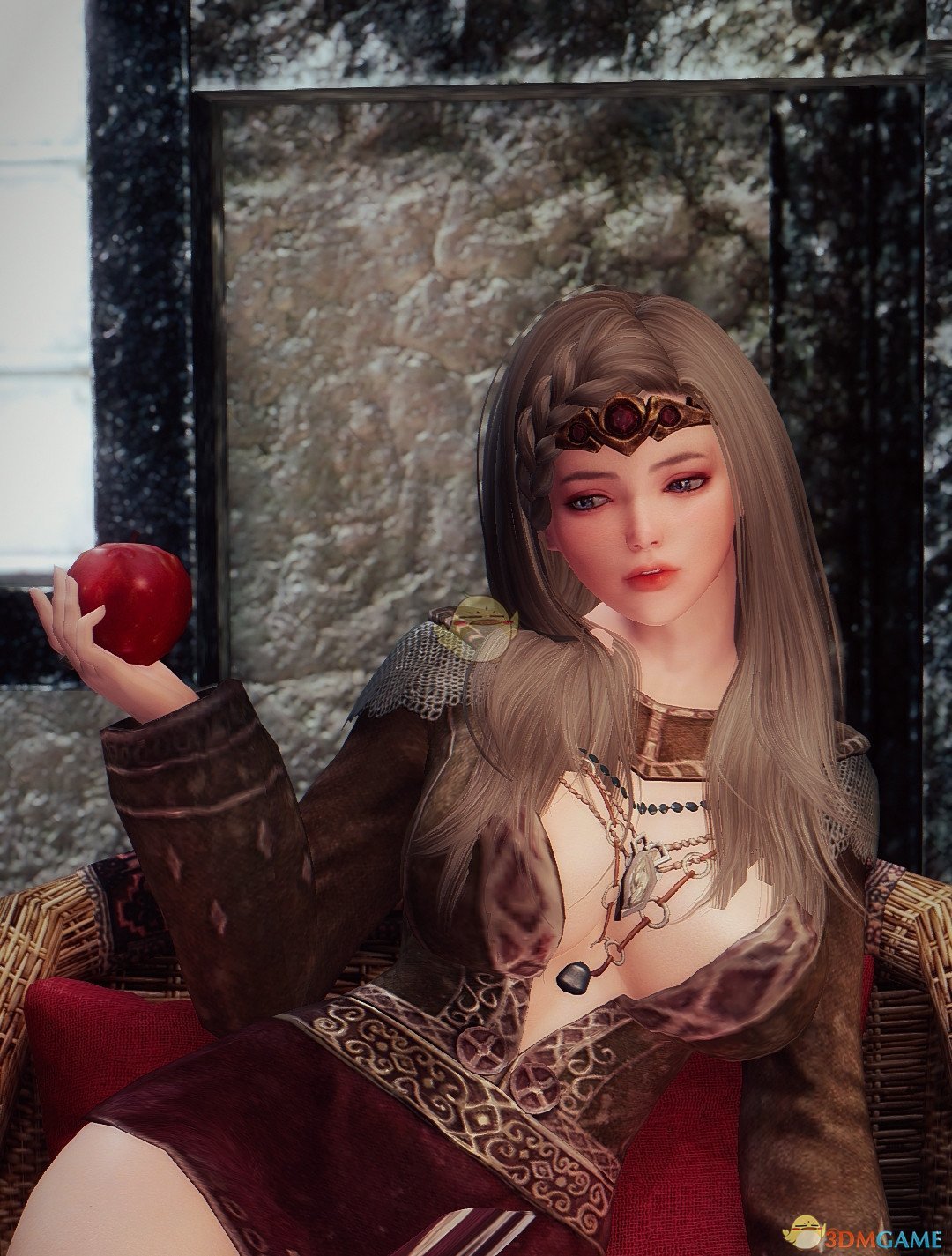 《上古卷轴5：天际》Elisif建模替换成童颜美女MOD