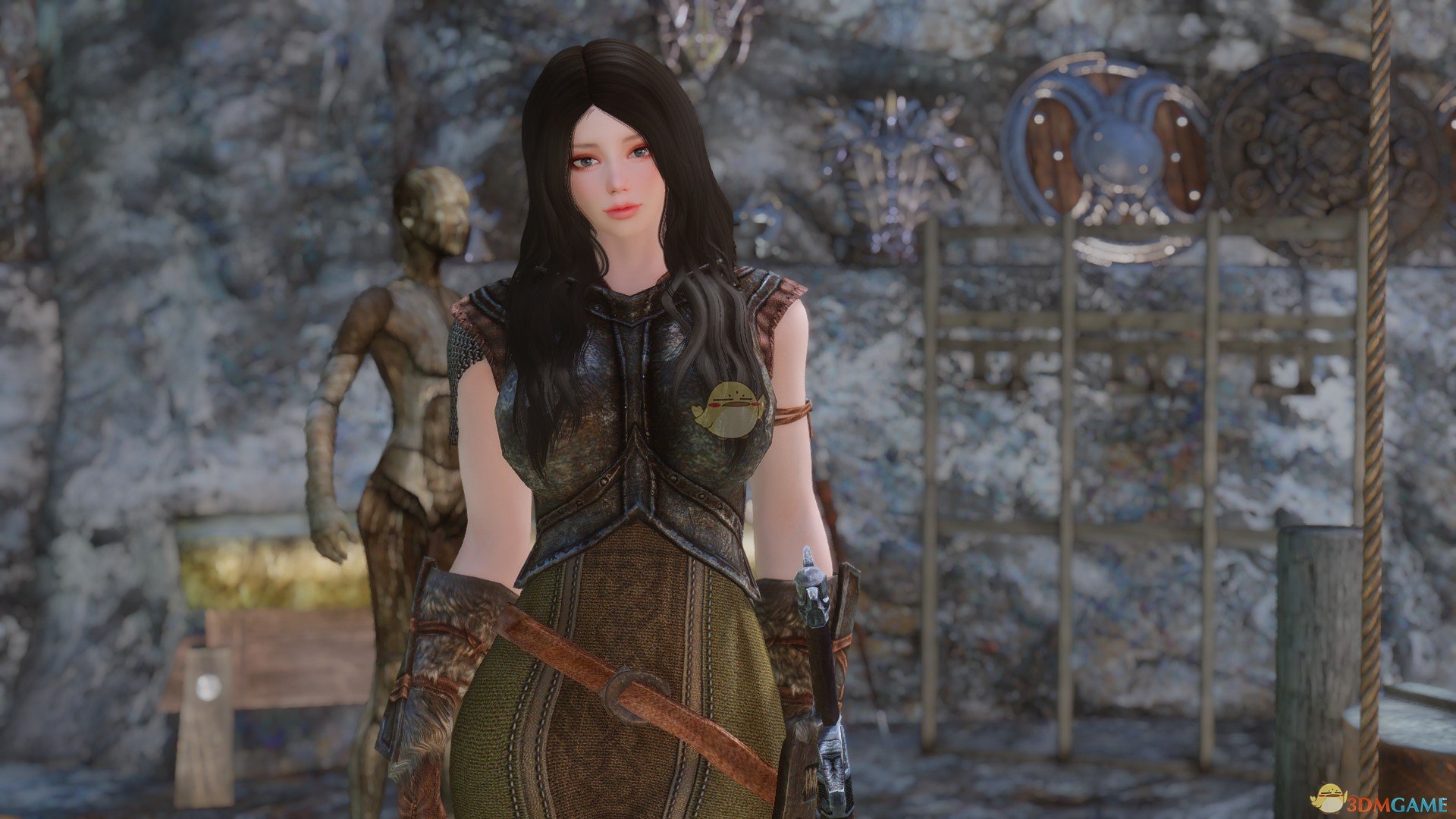 《上古卷轴5：天际》Melanie美丽女性黑发随从MOD