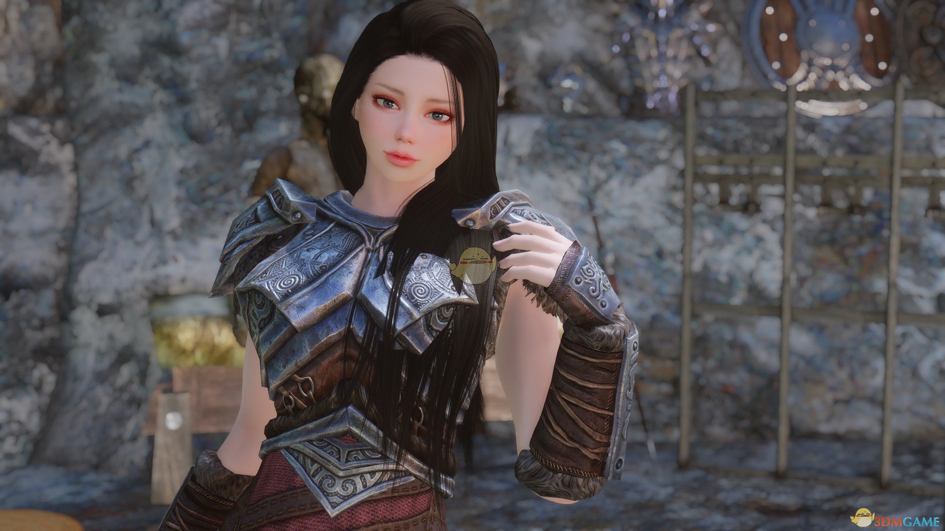 《上古卷轴5：天际》Melanie美丽女性黑发随从MOD