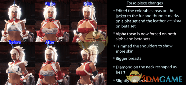 《怪物猎人：世界》更性感的麒麟套装MOD