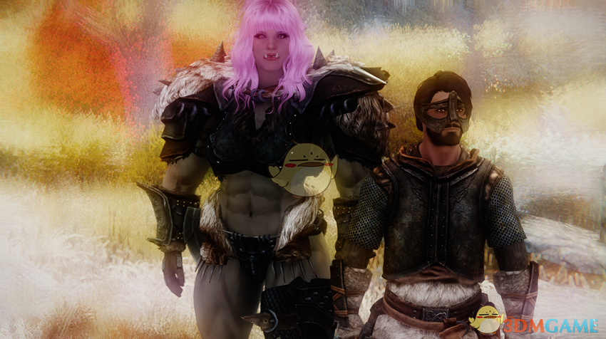 《上古卷轴5：天际》独特肌肉型大块头女性随从MOD