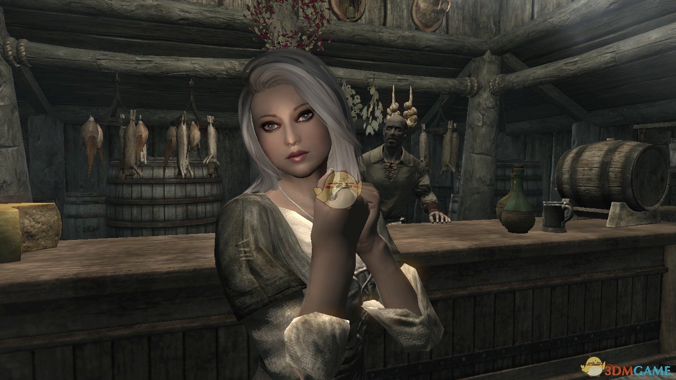 《上古卷轴5：天际》Ahjisa白发女性随从MOD