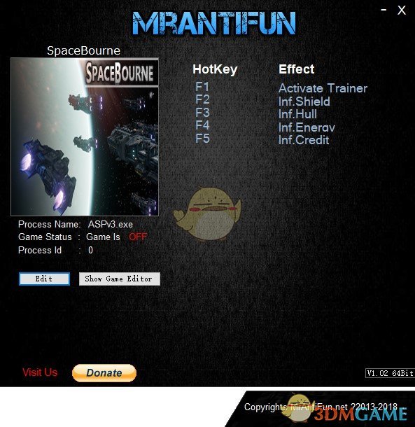 《太空谍影》v1.04四项修改器[MrAntiFun]