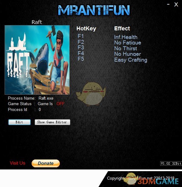 《木筏求生》v9.3539962五项修改器[MrAntiFun][64bit]