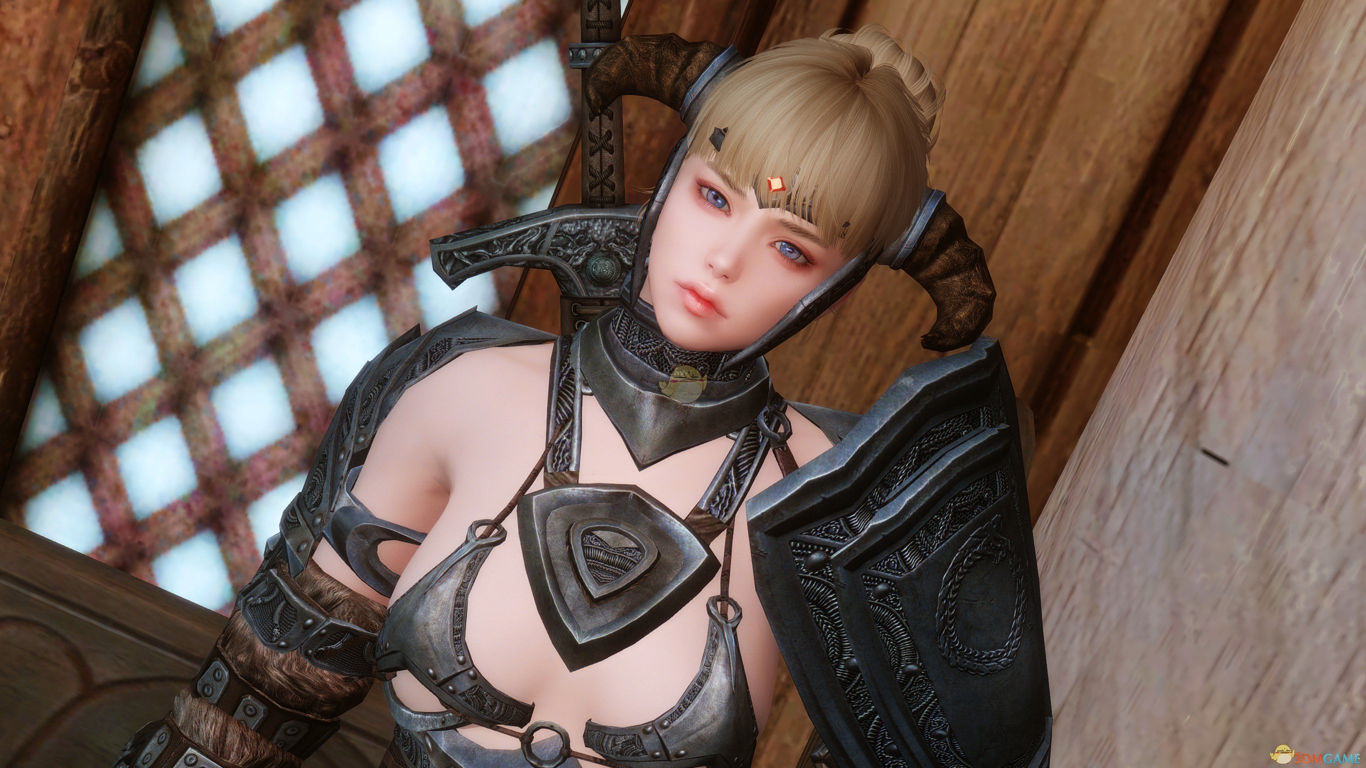 《上古卷轴5：天际》Hilda西瓜头可爱女性随从MOD